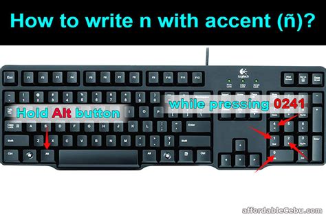 How to write n with accent (ñ)? - Computers, Tricks, Tips 31057