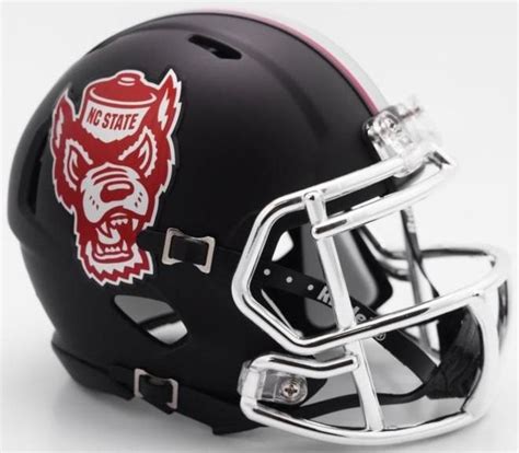 Preorder - North Carolina NC State Black Howl Speed Mini Helmet 11/17 ...