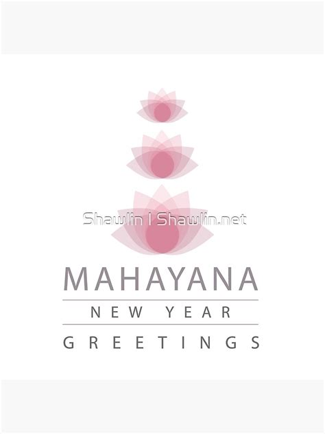 "Mahayana New Year- Buddhist celebrations" Poster for Sale by amelislam | Redbubble