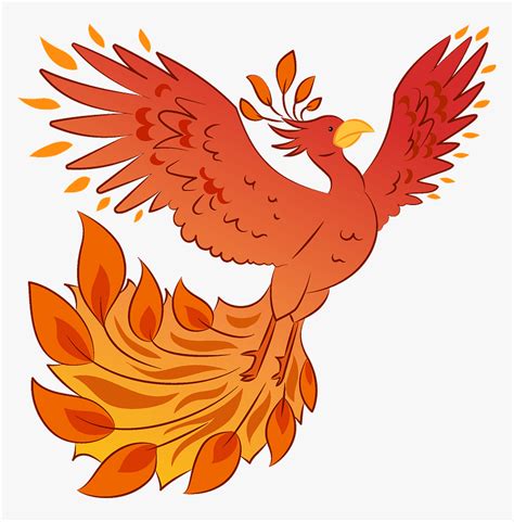 Phoenix Clipart - Cartoon, HD Png Download - kindpng