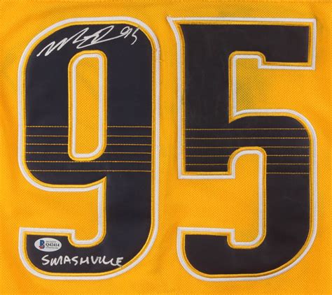 Matt Duchene Signed Nashville Predators Jersey Inscribed "Smashville ...