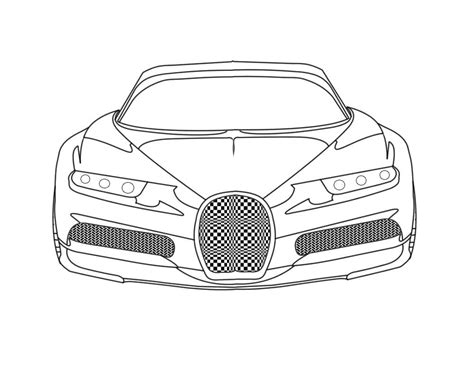 A Bugatti Car coloring page - Download, Print or Color Online for Free