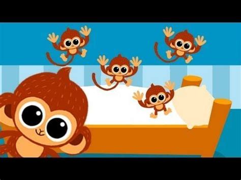 Five little Monkeys jumping on the bed nursery rhyme | 5 little monkeys ...