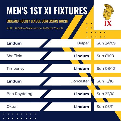 Lindum Hockey Club 🏑 on Twitter: "🚨🗓️ 1st team fixtures are out for our first season in National ...