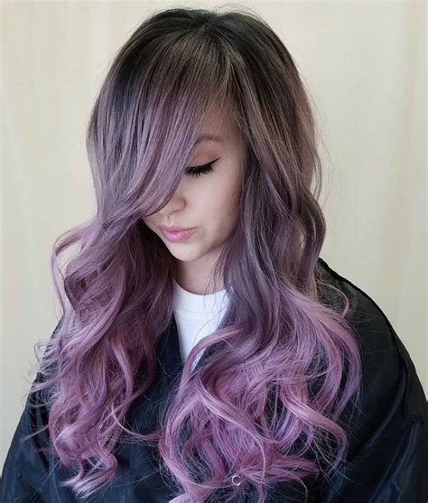 ash+blonde+hair+color+with+pastel+purple+balayage | Pastel purple hair, Purple balayage ...