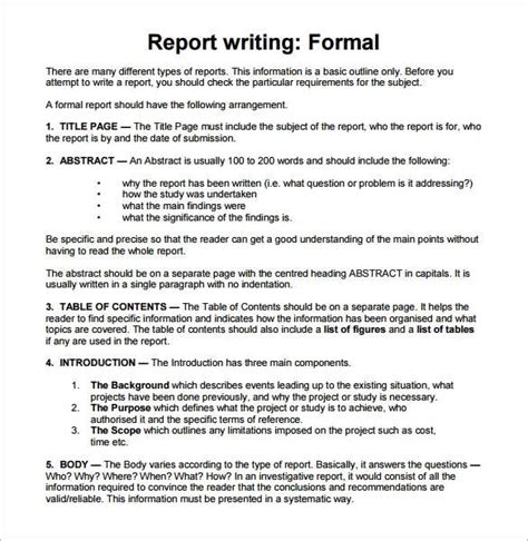 Sample Report Writing Format - 31+ Free Documents in PDF | Report ...