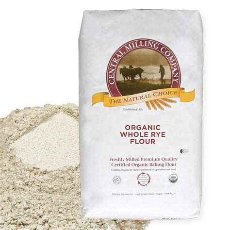 Amazon.com : 100% Organic Whole Dark Rye Flour - 25 lbs : Grocery & Gourmet Food