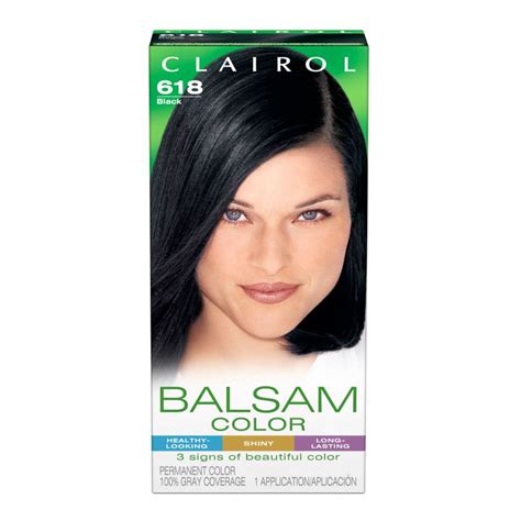 12 Wholesale Clairol Balsam Hair Color 1 Count Black Number 618 - at - wholesalesockdeals.com