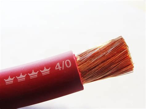 25' 4/0 EXCELENE WELDING BATTERY CABLE RED USA MADE 600V COPPER - - Amazon.com