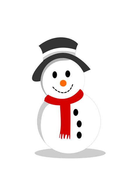 Snowman Clipart Winter Free SVG File - SVG Heart