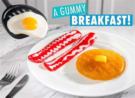 Gummy Breakfast: Gummy shaped like a morning meal. | Morning food ...