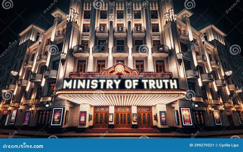 AI-Generated Image Of Ministry Of Truth, Orwell's 1984, Dystopian ...