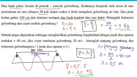 Pembahasan soal gelombang longitudinal YouTube