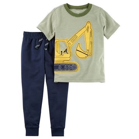 Carter's - Carter's Baby Boys' Construction Digger Pant Set- Navy - 3 Months - Walmart.com ...