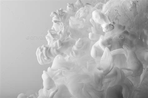 abstract white splash of paint on white background Stock Photo by LightFieldStudios