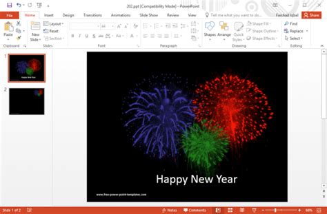 free-fireworks-template-for-powerpoint