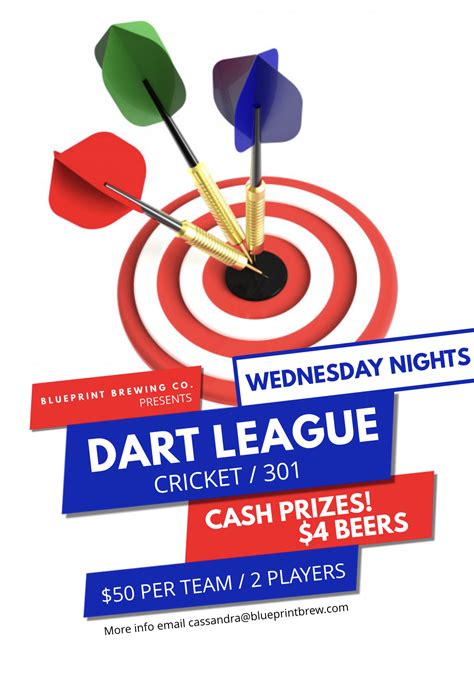 Soft-Tip Dart League at Blueprint Brewing Co.