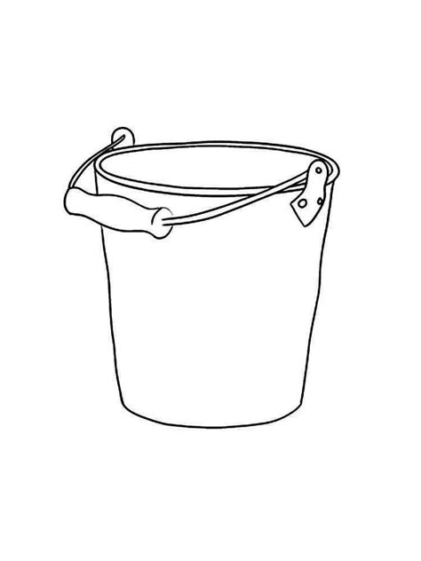 Bucket Coloring Page