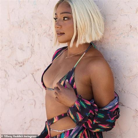 Tiffany Haddish is a blonde bombshell as she models colorful swimsuits on ...