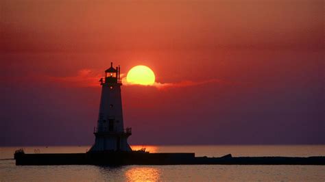 Lighthouse Sunset Wallpapers - Top Free Lighthouse Sunset Backgrounds ...