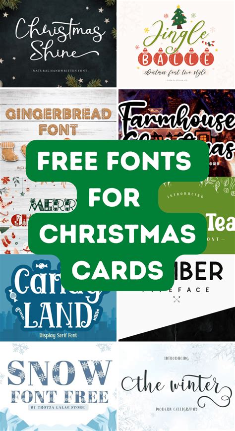 10 Perfect Fonts for Your DIY Christmas Card - In The Playroom