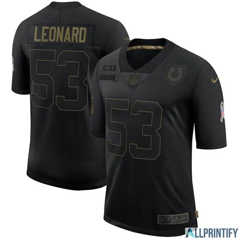 Darius Leonard Indianapolis Colts 53 Black Vapor Limited Jersey ...