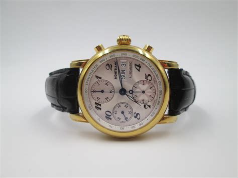 Automatic Chronograph Montblanc Meisterstuck Gold Plated | El Coleccionista Ecléctico