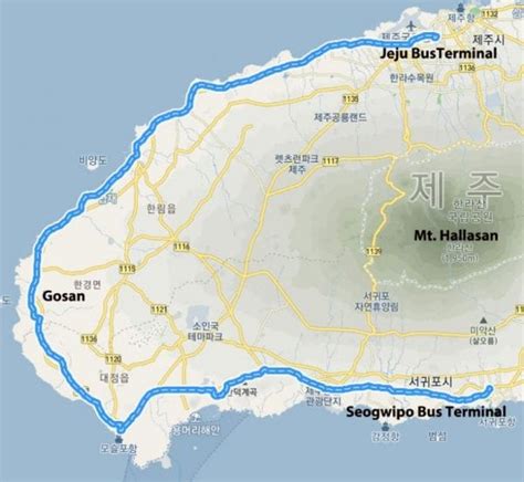 Jeju Attractions Map