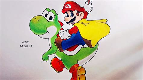 Como Dibujar Super Mario Y Yoshi Paso A Paso Super Mario Dibujos | Porn ...