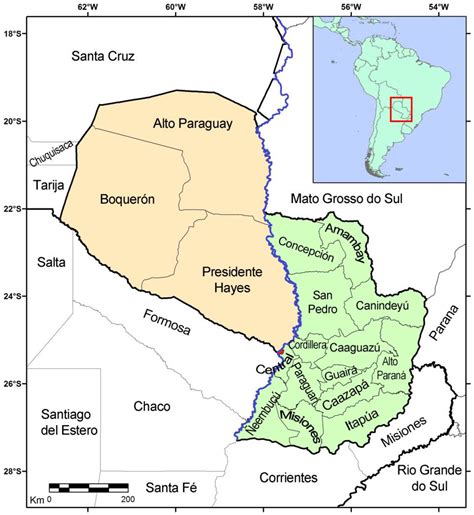 Paraguay River Map / Paraguay Maps Facts World Atlas - meumundinhofotografico