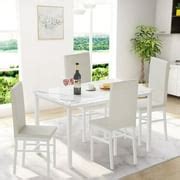 Buy paproos Dining Table Set for 4, Modern 5-Piece Kitchen Table Set ...
