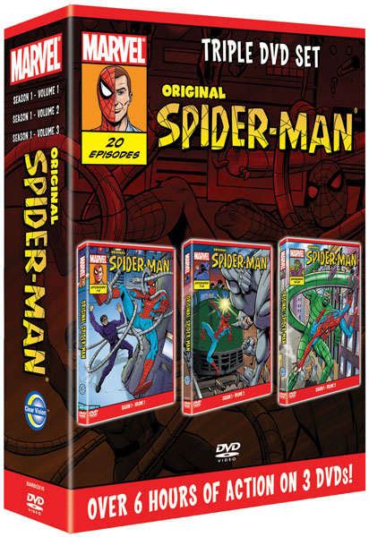 Original Spider-Man: Triple DVD Set - Season 1 Volume 1, Season 1 Volume 2 and Season 1 Volume 3 ...