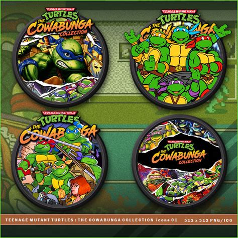 TMNT: The Cowabunga Collection icons by BrokenNoah on DeviantArt