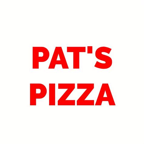 Pat's Pizza Menu