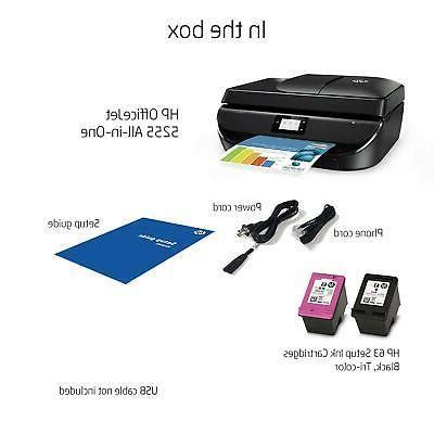 HP OfficeJet 5255 Wireless All-In-One Wi-Fi Thermal Inkjet