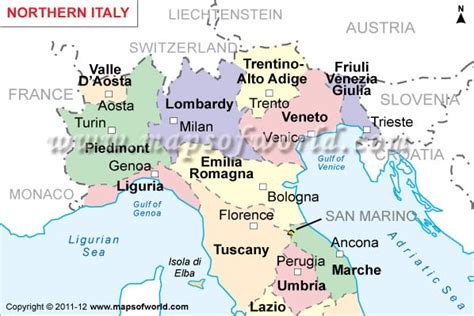 Map Of Northern Italy Towns – Get Map Update