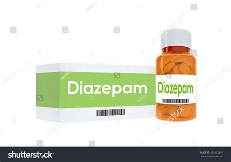 3d Illustration Diazepam Title On Pill Stock Illustration 421622380 ...