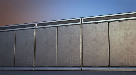 3D model Sci-Fi Wall Panel - PBR VR / AR / low-poly | CGTrader