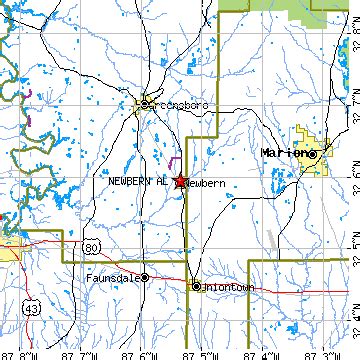 Newbern, Alabama (AL) ~ population data, races, housing & economy