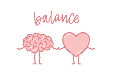 Heart and brain balance | Healthcare Illustrations ~ Creative Market