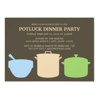 Potluck Invitations & Announcements | Zazzle