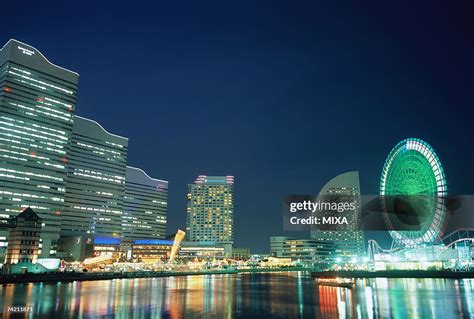 Minato Mirai At Night Yokohama Japan High-Res Stock Photo - Getty Images