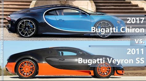 2017 Bugatti Chiron vs Bugatti Veyron SS (technical comparison) - YouTube