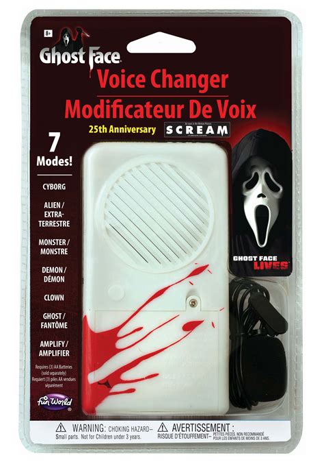 25th Anniversary Deluxe Ghost Face Voice Changer | Ghostface Accessories