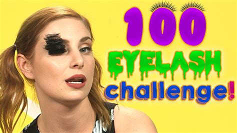 100 Layers of Fake Eyelashes - YouTube