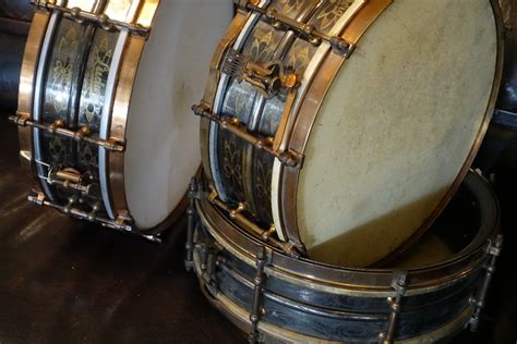 Ludwig Black Beauty 1920 Engraved Drum For Sale Plektrum