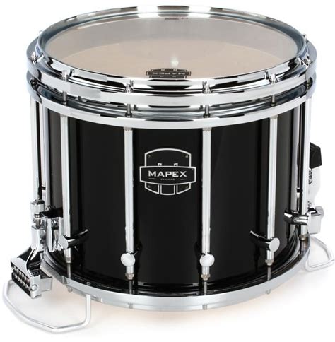 Mapex Quantum XT Marching Snare Drum - 14-inch x 12 inch, Gloss Black ...