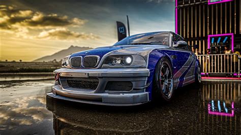 HD wallpaper: BMW M3 E46 GTR, BMW M3 GTR, Forza Horizon 5, drift, sunset | Wallpaper Flare