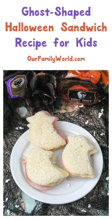 Ghost-Shaped Halloween Sandwich Recipe for Kids