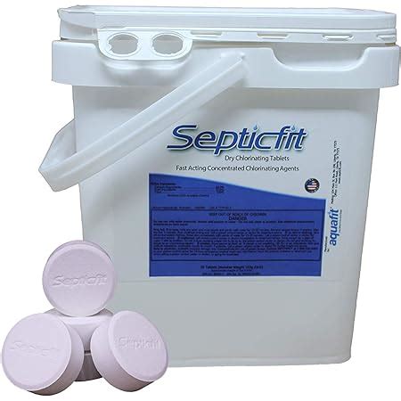 Amazon.com: Septicfit Septic Chlorine Tablet - 8 Pail Value Pack - 6 ...